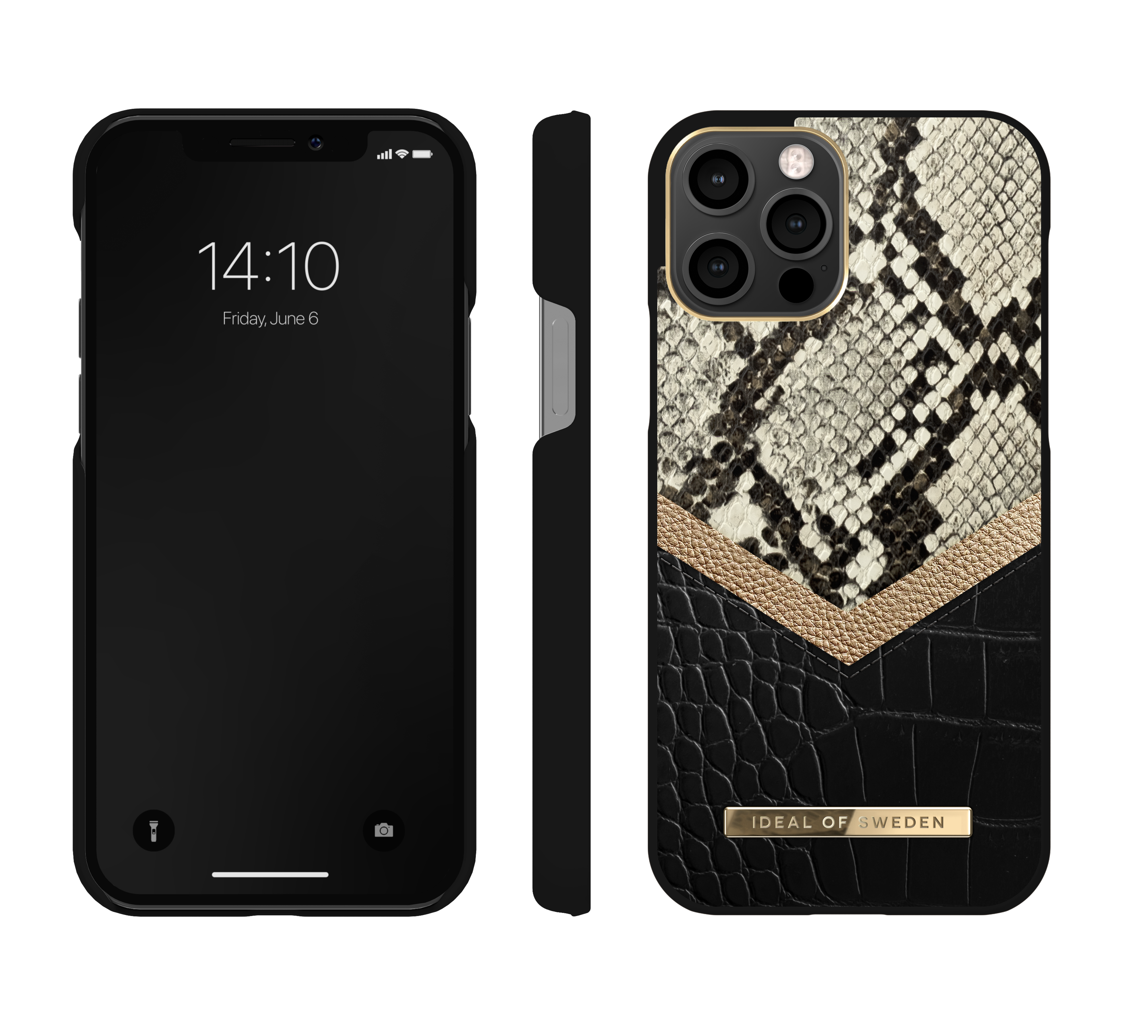 IDEAL OF SWEDEN IDACSS20-I2061-199, Backcover, Pro, iPhone 12 12, Apple, Python iPhone Midnight