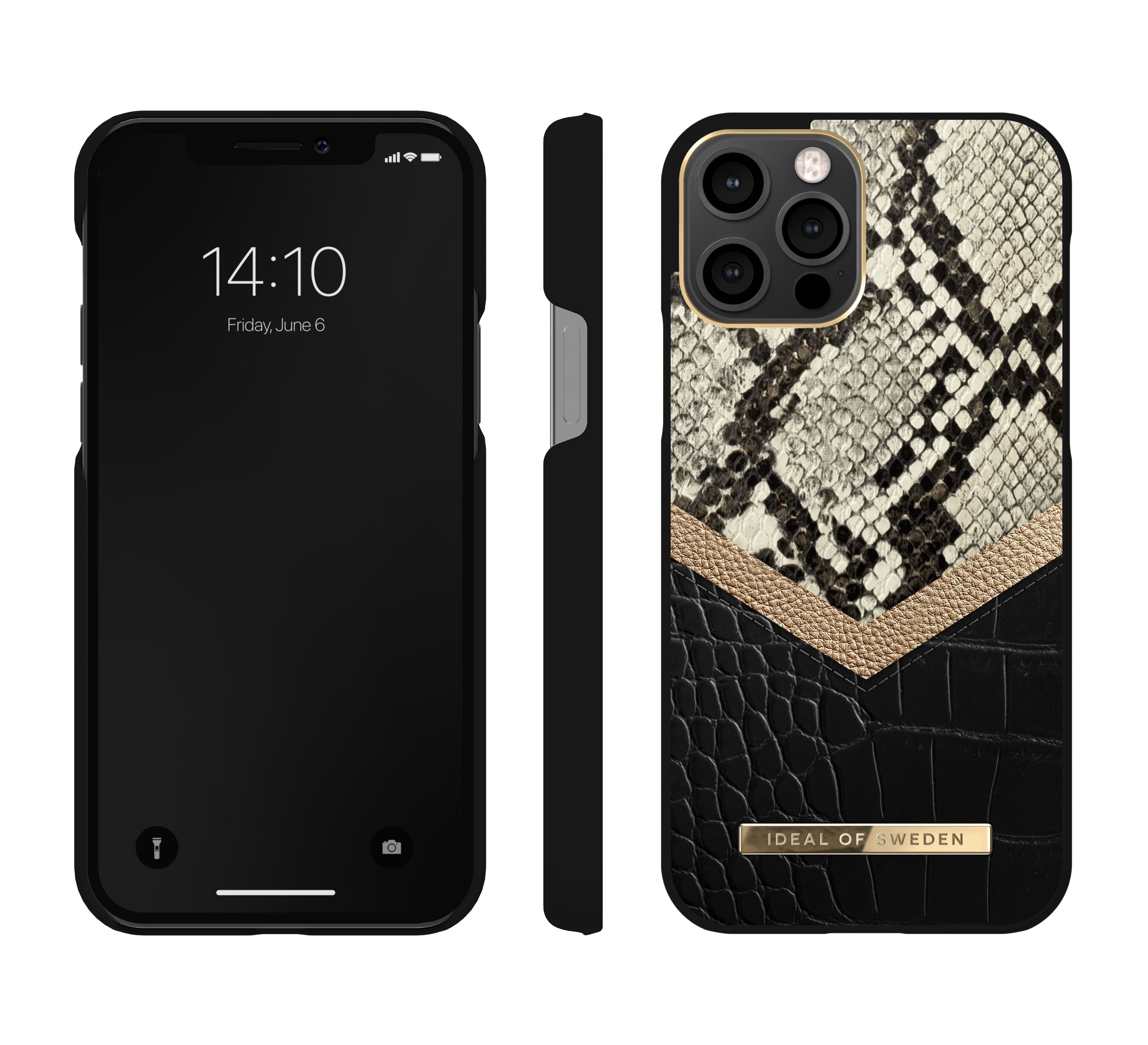 Apple, IDEAL Python iPhone SWEDEN Backcover, IDACSS20-I2061-199, 12 Midnight Pro, 12, OF iPhone