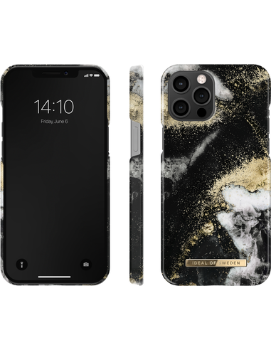 Backcover, SWEDEN OF Apple, Marble IPhone Black Galaxy Pro Max, IDFCAW19-I2067-150, 12 IDEAL