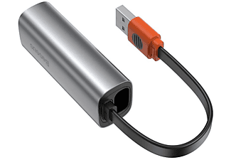 BASEUS externer Netzwerkadapter, USB HUB, Grau