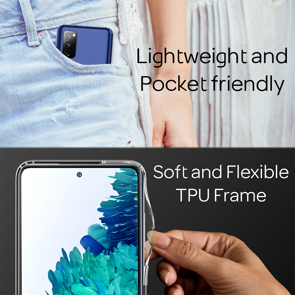 NALIA Klare Transparente S20 FE, Transparent Backcover, Hülle, Galaxy Hybrid Samsung