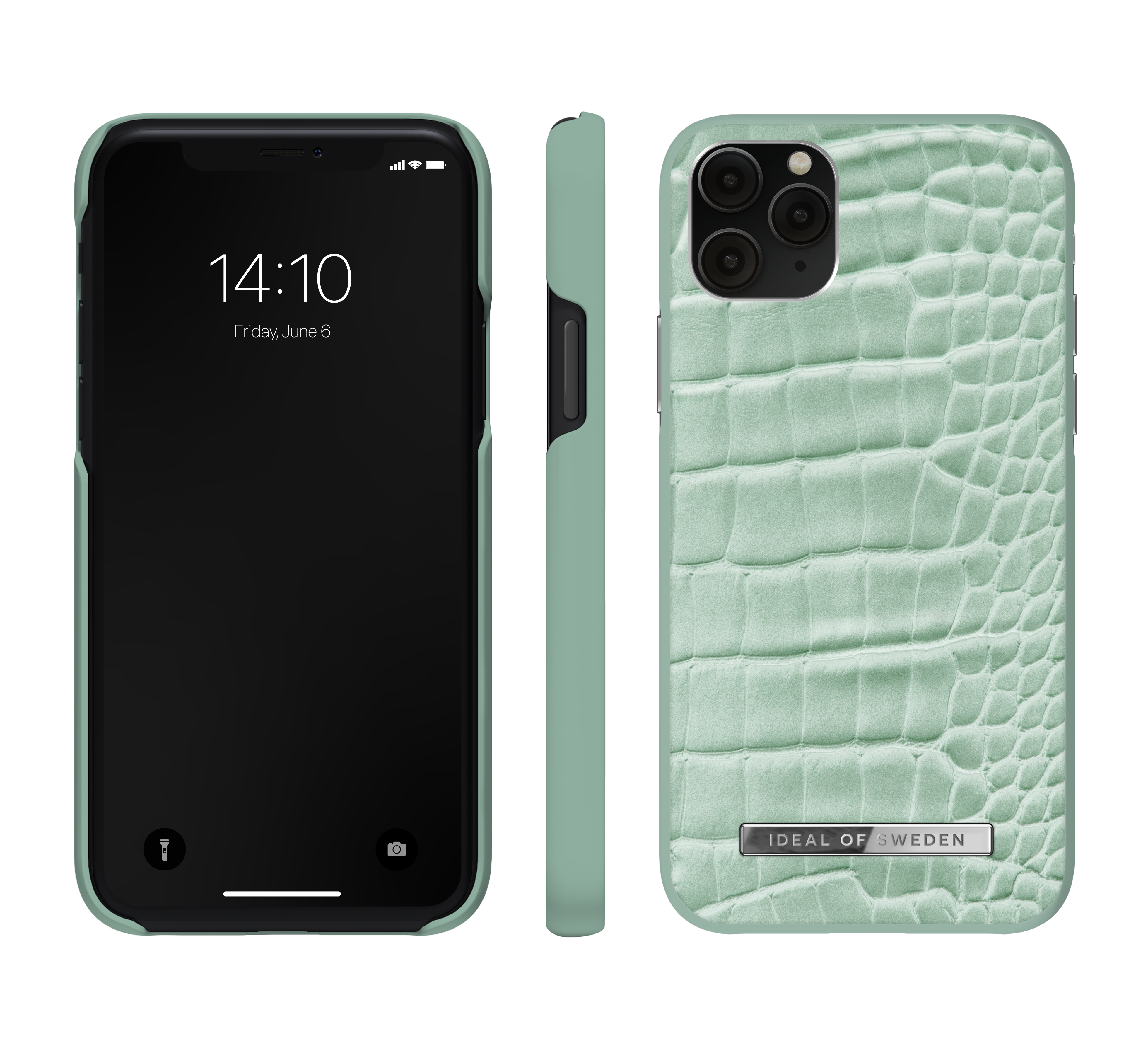 iPhone Croco iPhone X, IDACSS21-I1958-261, XS, iPhone OF 11 SWEDEN Mint Backcover, Apple, Pro, IDEAL