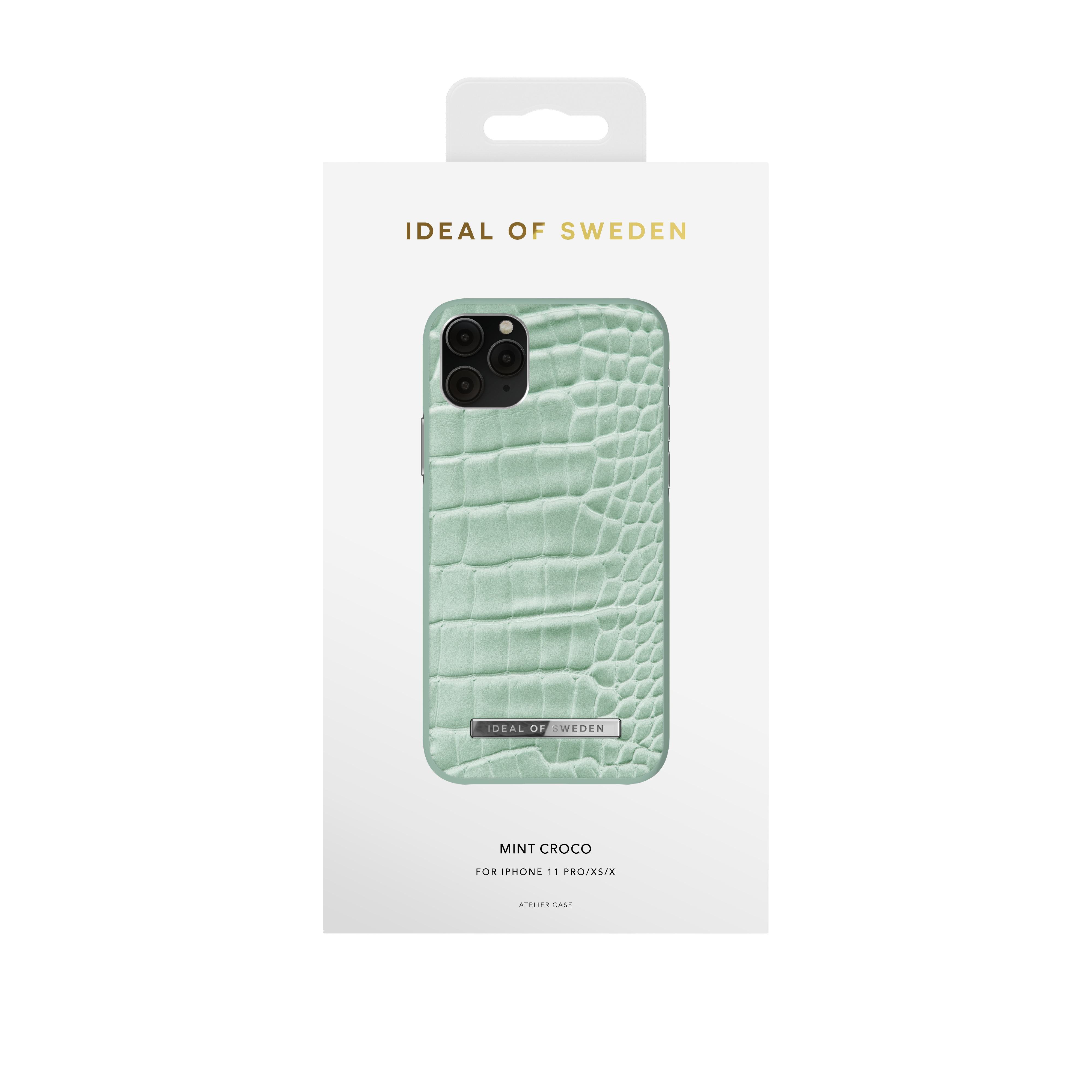 IDEAL OF SWEDEN Croco Apple, XS, IDACSS21-I1958-261, X, Backcover, Mint iPhone 11 iPhone iPhone Pro