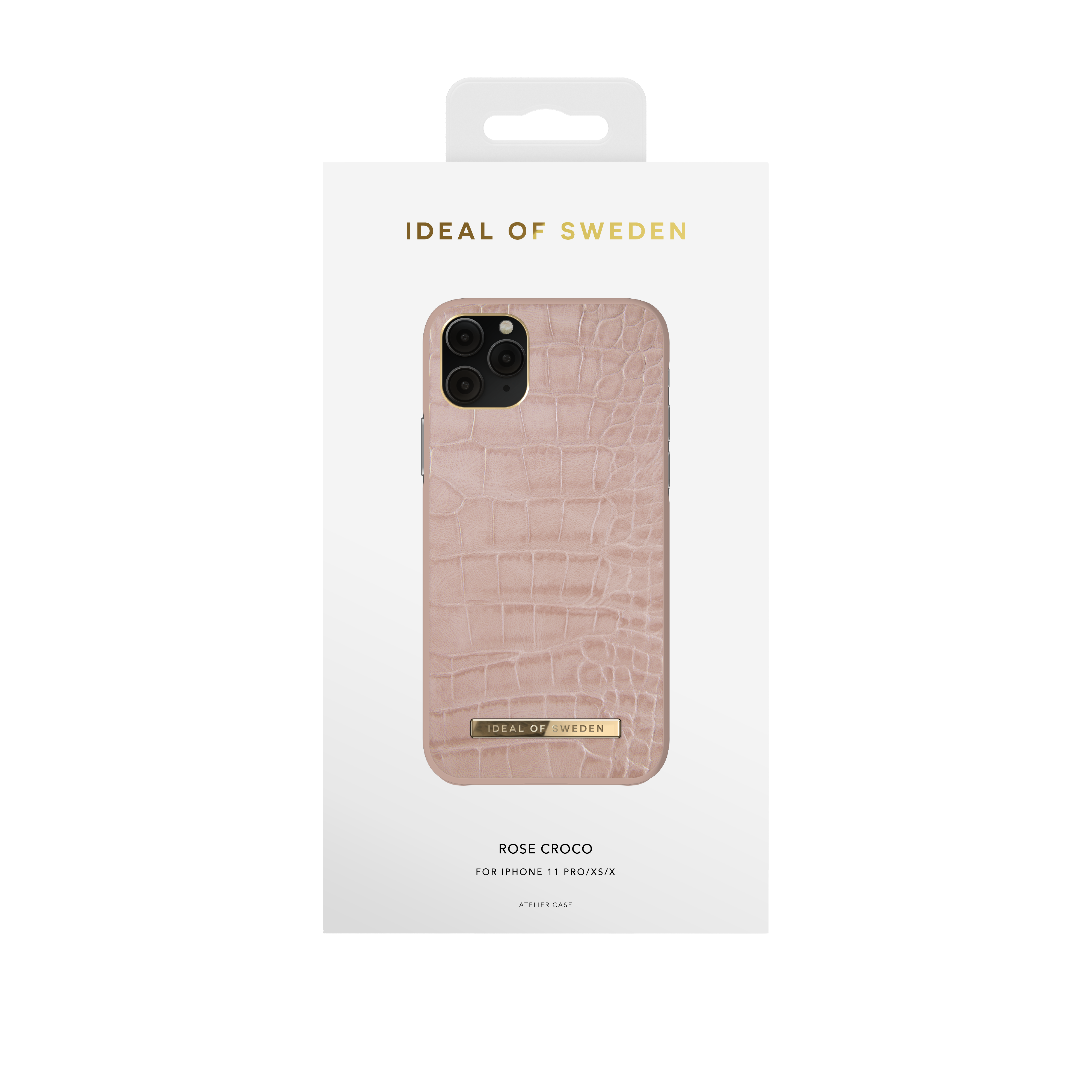 SWEDEN Backcover, 11 IDACSS21-I1958-273, IDEAL X, Croco Rose iPhone Apple, Pro, XS, iPhone OF iPhone