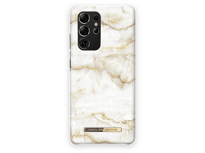 S21 SWEDEN OF Golden Pearl Backcover, IDEAL Samsung, IDFCSS20-S21U-194, Ultra, Galaxy Marble