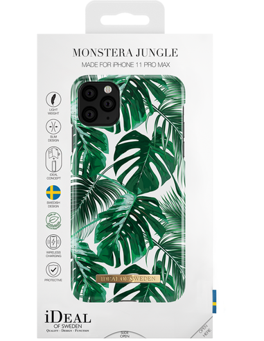 OF iPhone Backcover, Max, Apple, XS Monstera IDFCS17-I1965-61, IDEAL Jungle iPhone Pro SWEDEN 11 Max,