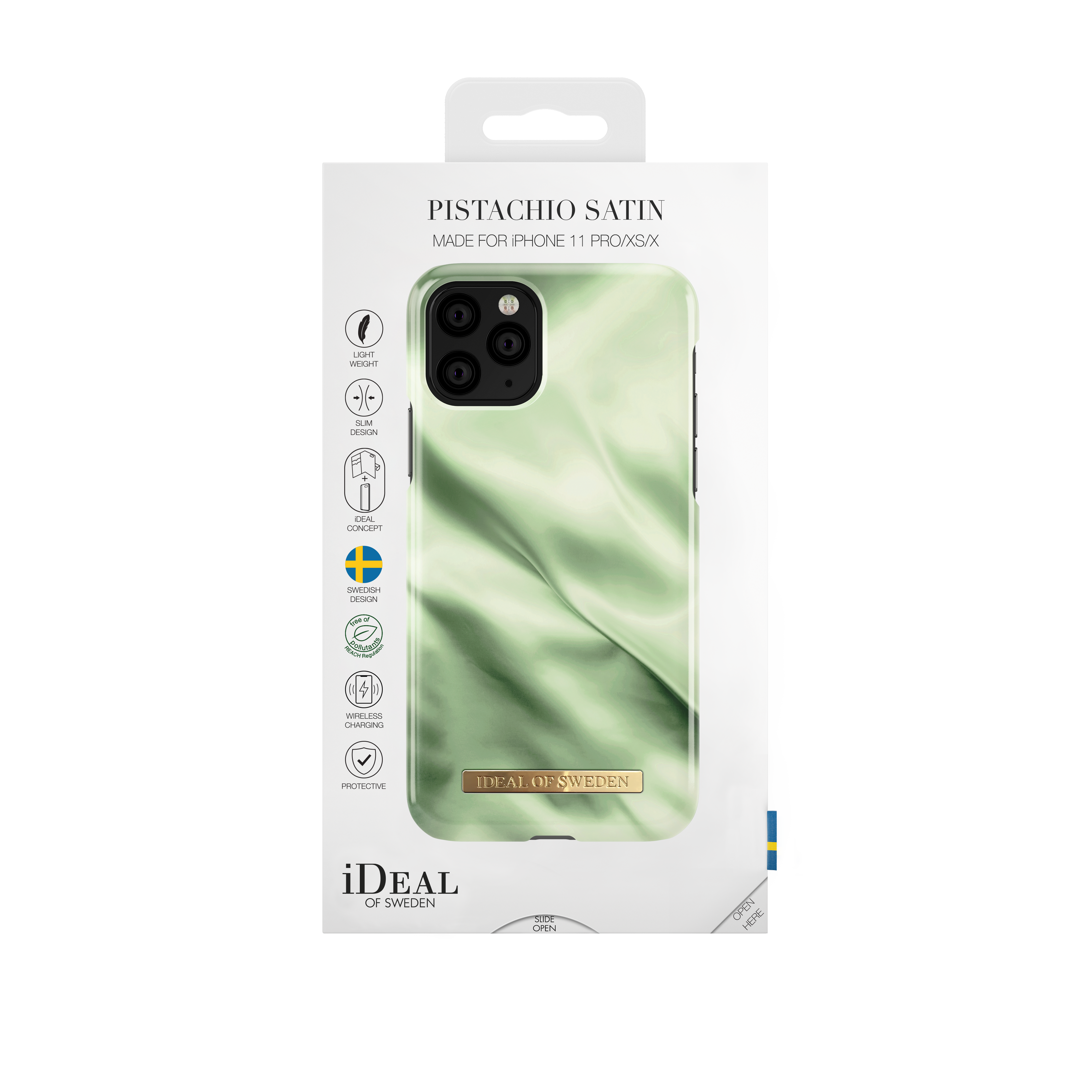 IDEAL OF SWEDEN IDFCSC19-I1958-189, Apple, Pro, 11 iPhone iPhone Pistachio Backcover, iPhone X, Satin XS