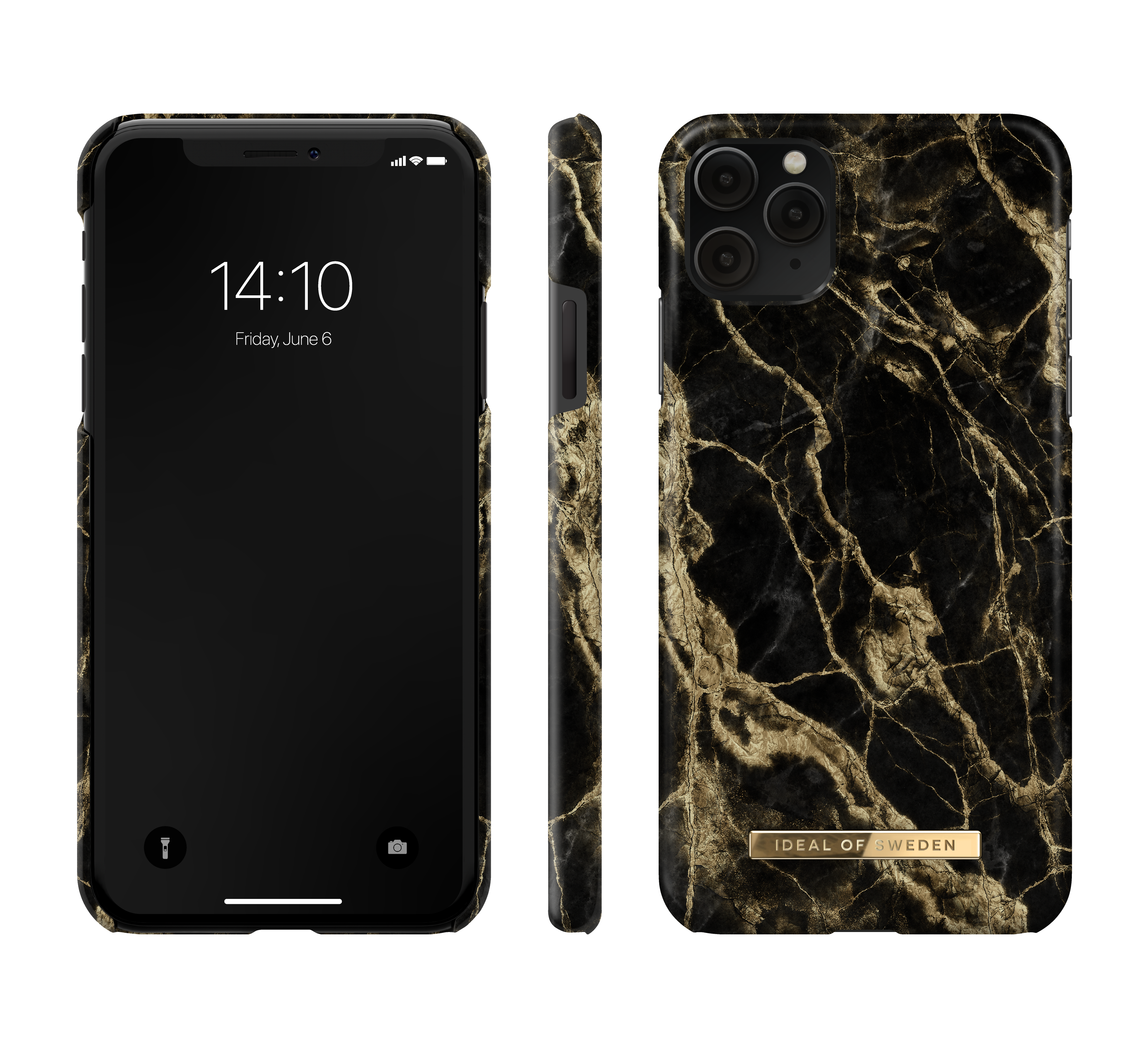 IDEAL OF SWEDEN IDFCSS20-I1965-191, XS Max, Marble Apple, Smoke iPhone Max, 11 iPhone Golden Backcover, Pro