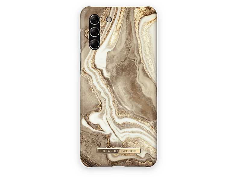 Golden OF Samsung, IDEAL S21+, Sand SWEDEN Galaxy Backcover, IDFCGM19-S21P-164, Marble