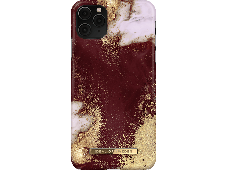 IDEAL OF SWEDEN IDFCAW19-I1965-149, Backcover, Apple, iPhone 11 Pro Max, iPhone XS Max, Golden Burgundy Marble