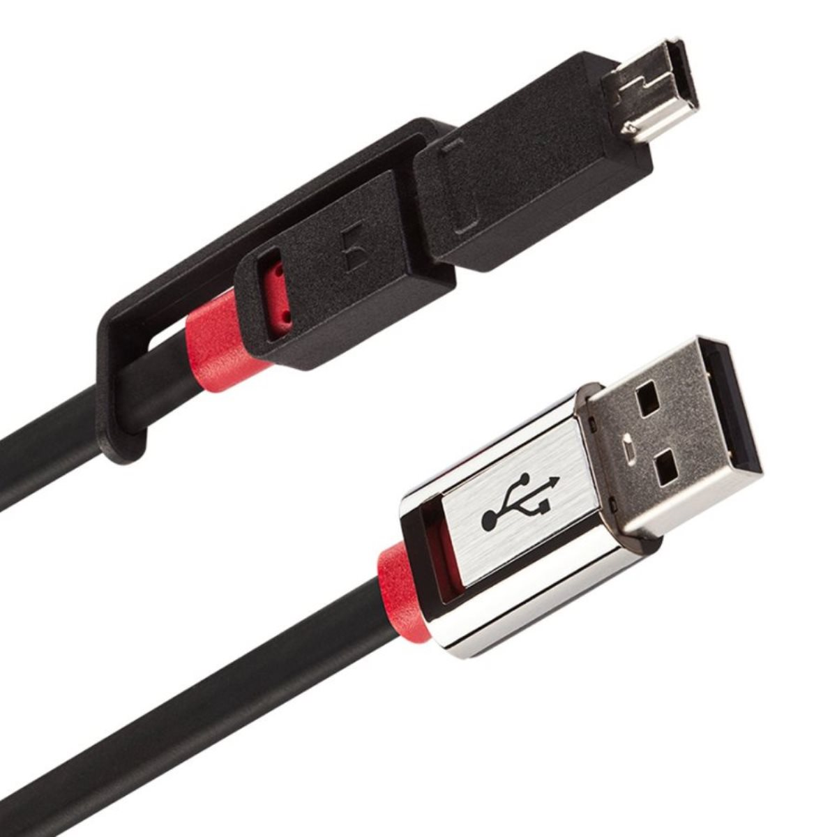 USB Kabel + USB USB Schwarz MONSTER Micro Adapter, Micro Mini CABLE Kabel 1m +