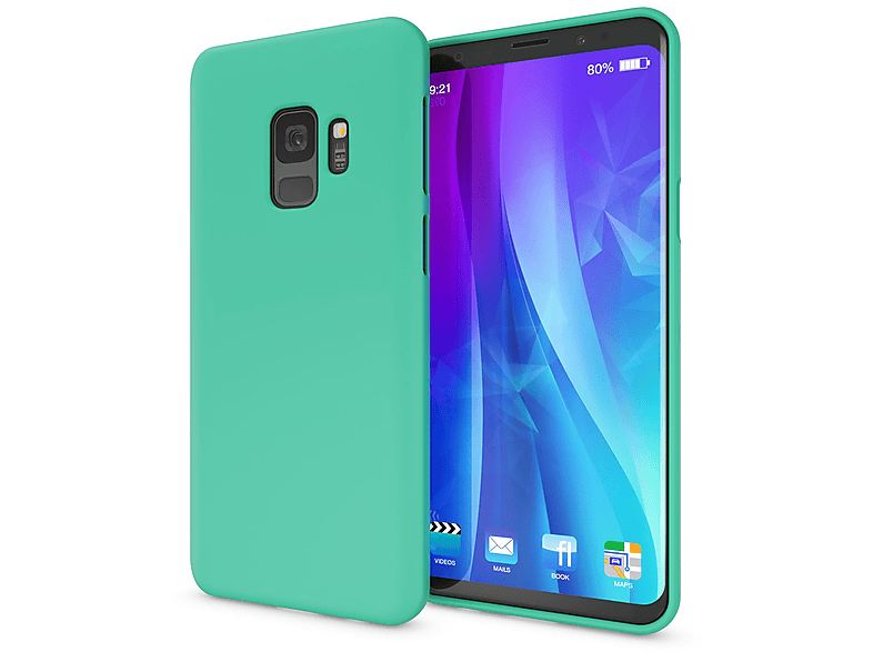 NALIA Neon Silikon Hülle, Samsung, S9, Grün Galaxy Backcover