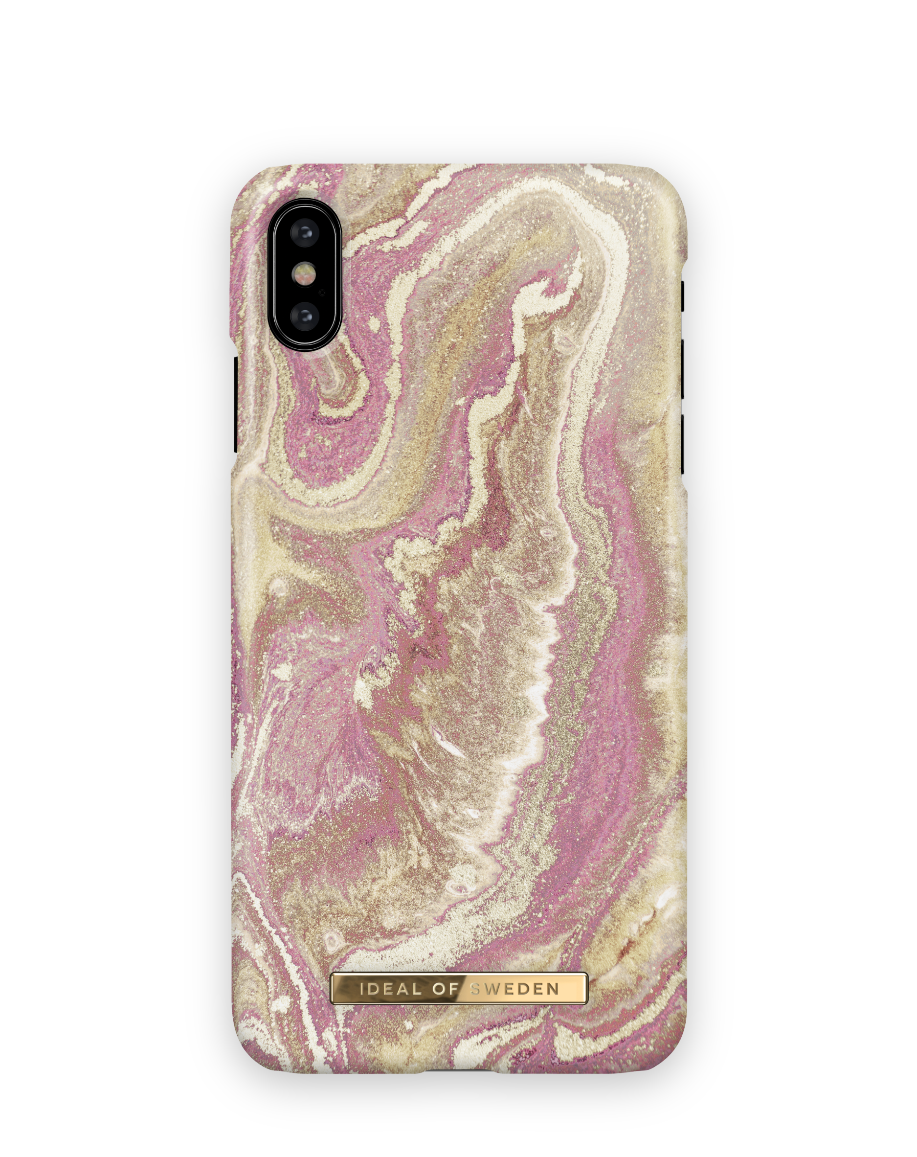 IDEAL IPhone OF SWEDEN Marble Backcover, IDFCSS19-IXS-120, X/XS, Golden Apple, Blush