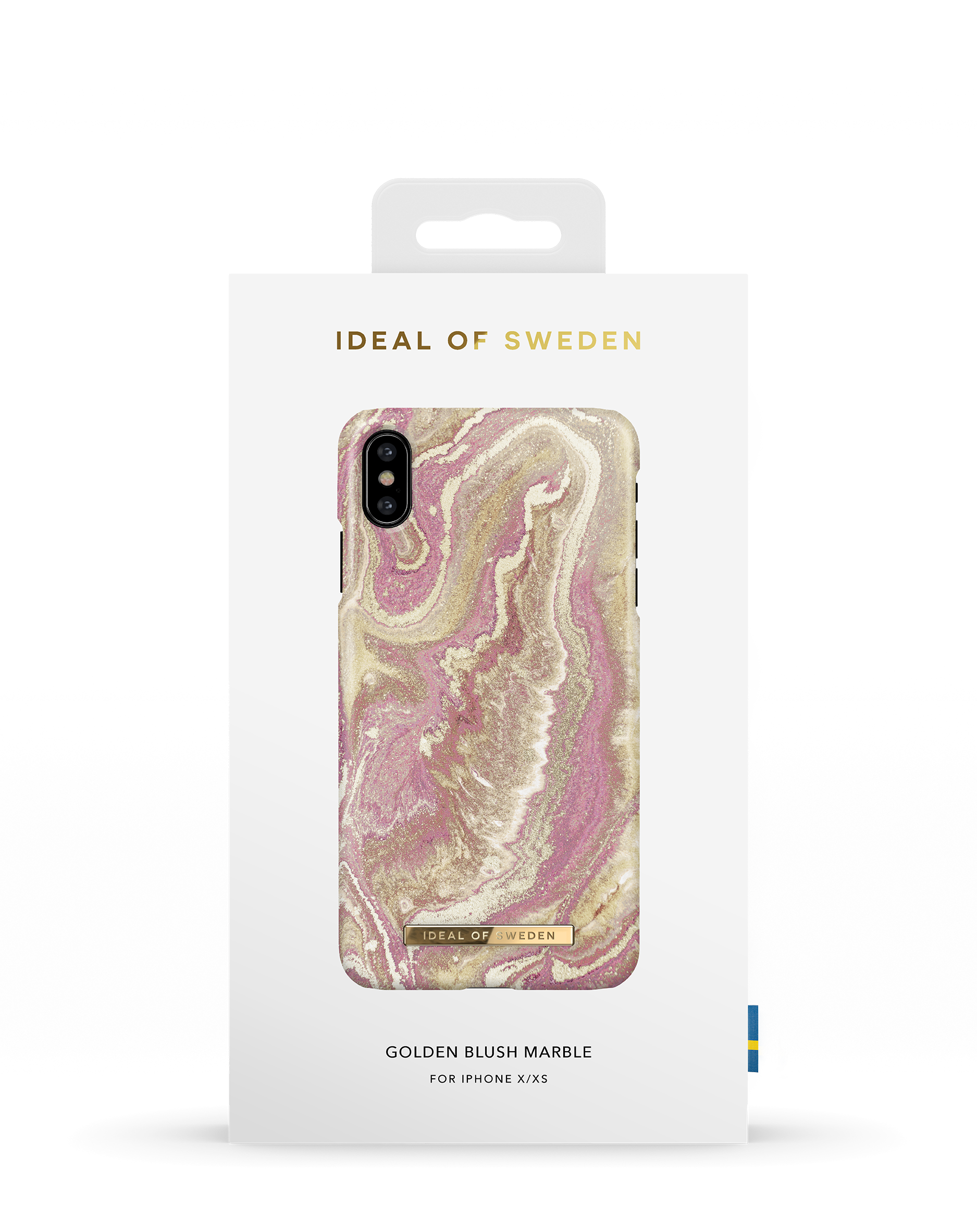 IDEAL IPhone OF SWEDEN Marble Backcover, IDFCSS19-IXS-120, X/XS, Golden Apple, Blush