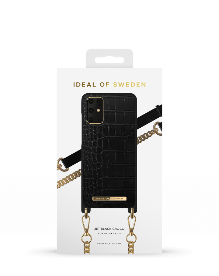 Backcover, IDNCSS20-S11-207, SWEDEN Galaxy Croco OF IDEAL Black Samsung, S20+, Jet