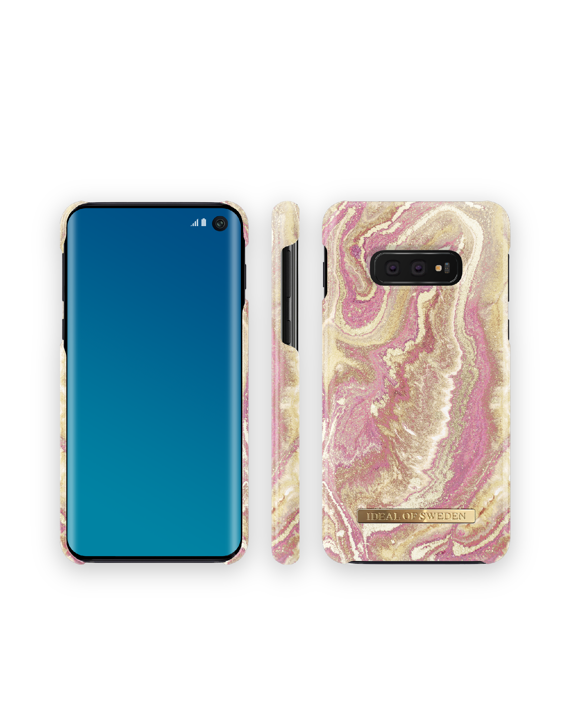IDEAL OF SWEDEN IDFCSS19-S10L-120, Backcover, Golden S10E, Samsung, Galaxy Blush Marble