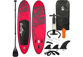 ECD-GERMANY Aufblasbares Stand Up Paddle Board Stand Up Paddle, Red