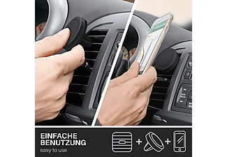 MOEX Auto Handyhalterung Lüftung, magnetisch KFZ Handy Halterung, Schwarz