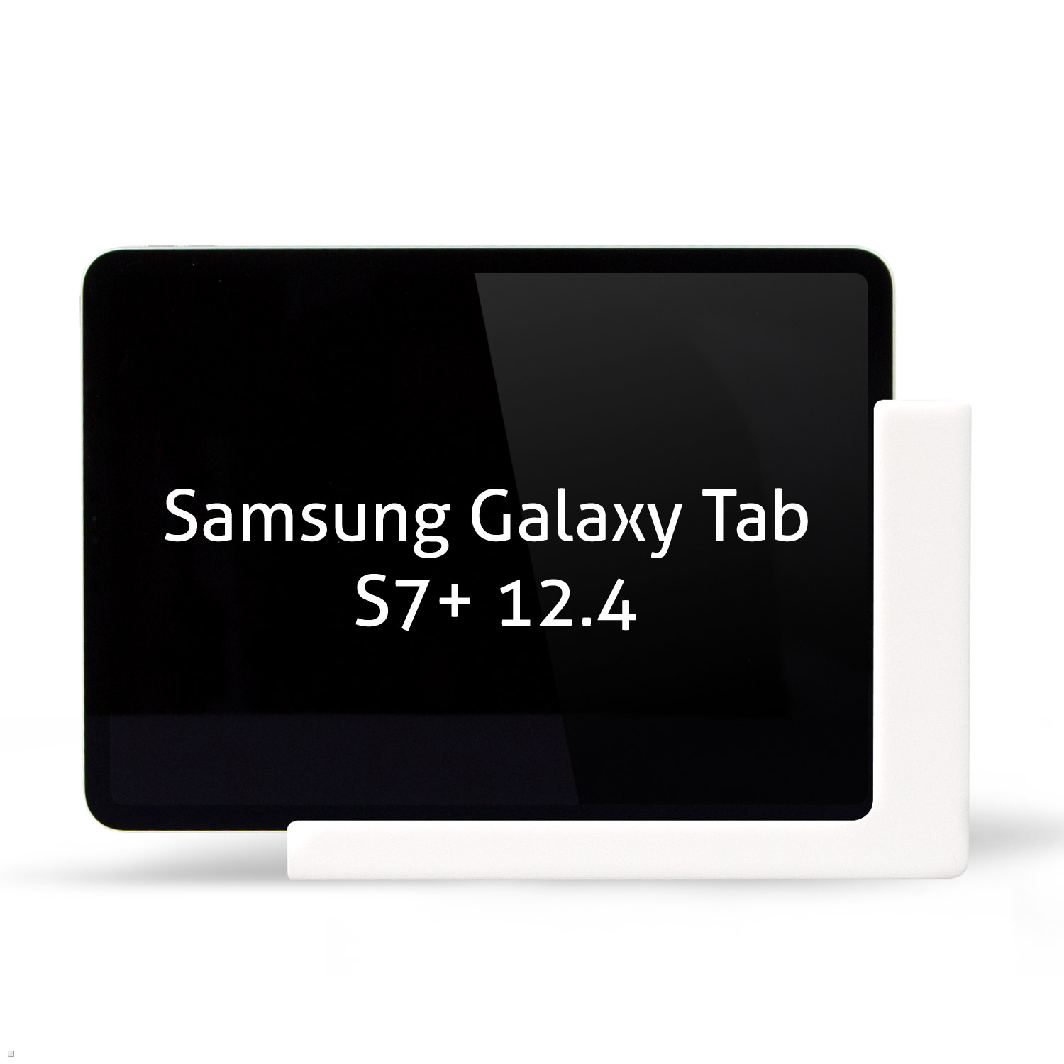 TWP Tab Wandhalterung, weiß Tablet Tablethalter 12.4 für Samsung TABLINES mit S7+ Ladefunktion