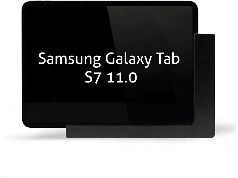 TABLINES TWP Tablethalter mit Ladefunktion für Samsung Tab S7 11.0 Tablet Wandhalterung, schwarz