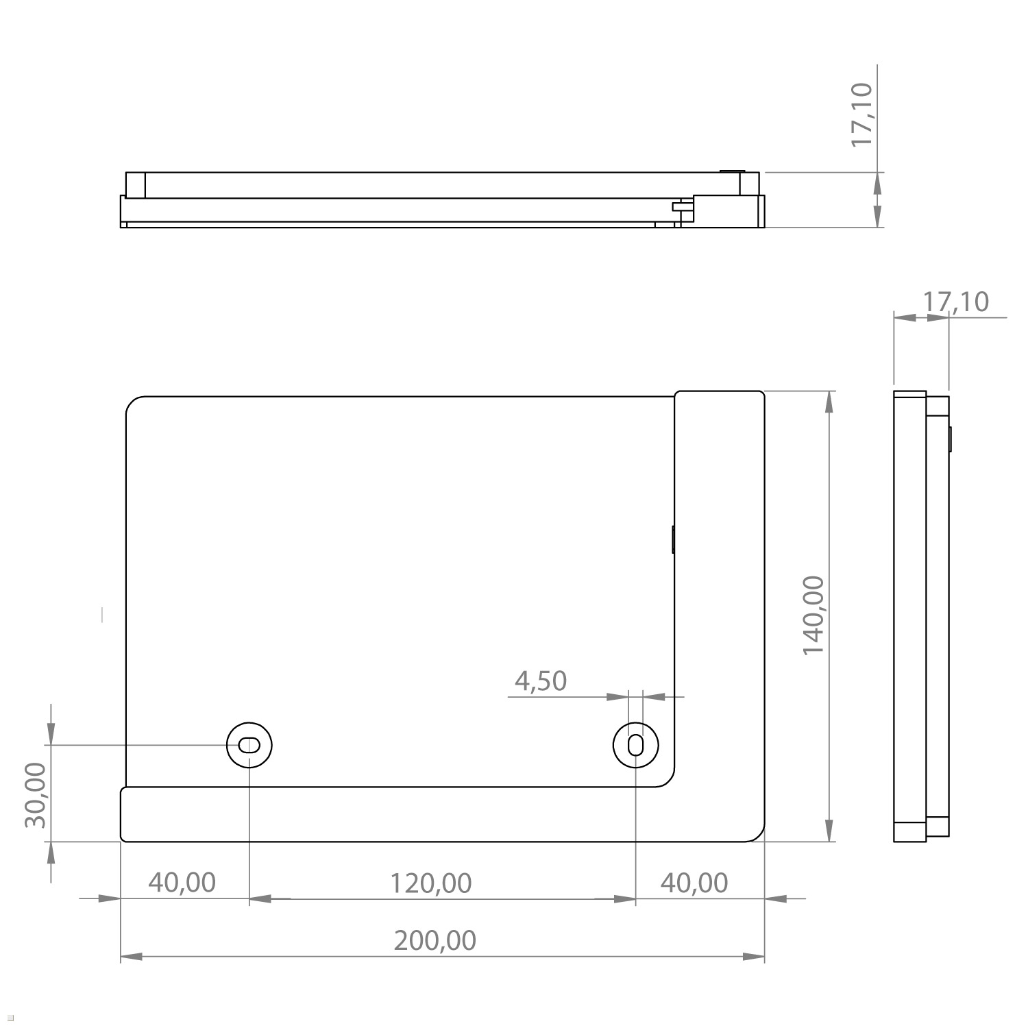 weiß mit für Tab Samsung Wandhalterung, Ladefunktion TABLINES Tablet 11.0 Tablethalter S7 TWP