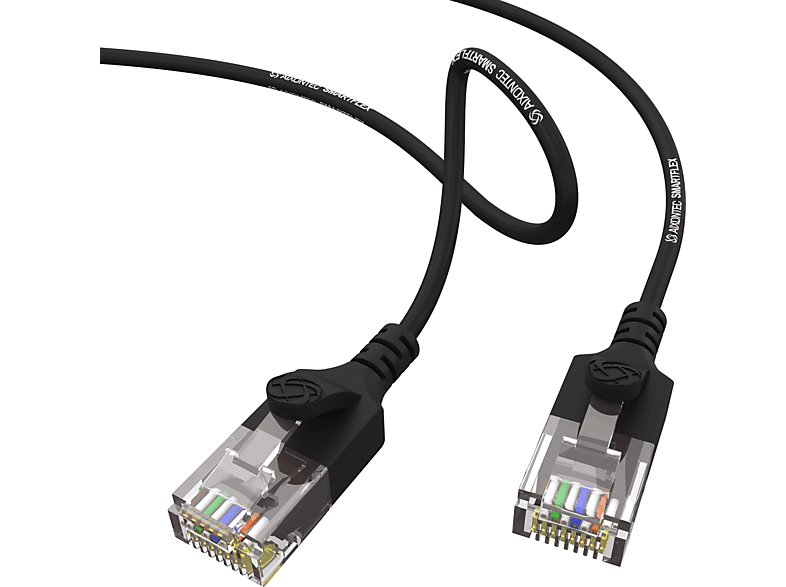 AIXONTEC 1,0m Cat.6 RJ45 Gigabit Lankabel dünn, Netzwerkkabel, 1,0 m