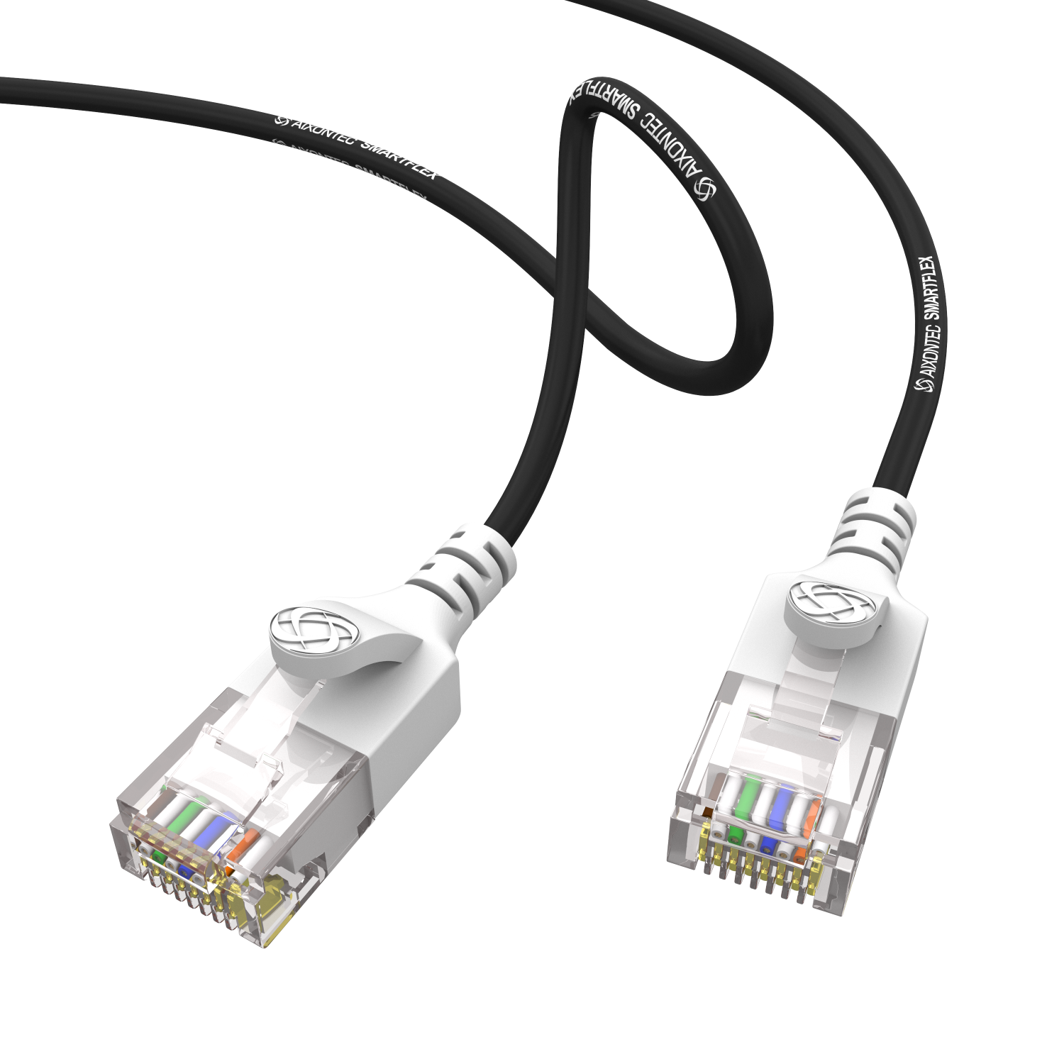 AIXONTEC 2x Netzwerkkabel, Gigabit m 5,0m Cat.6 RJ45 Lankabel, 5,0