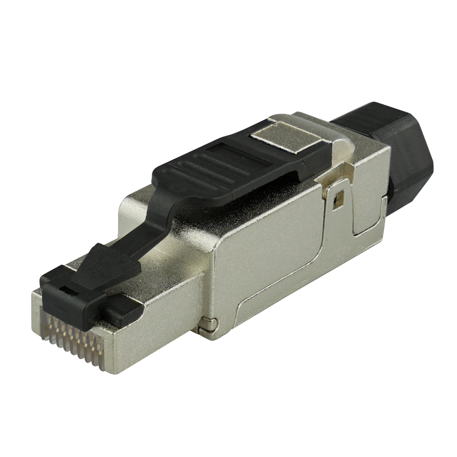 AIXONTEC 2 x geschirmt Silber Netzwerkstecker Cat Verlegekabel, RJ45 Stecker, 7 für