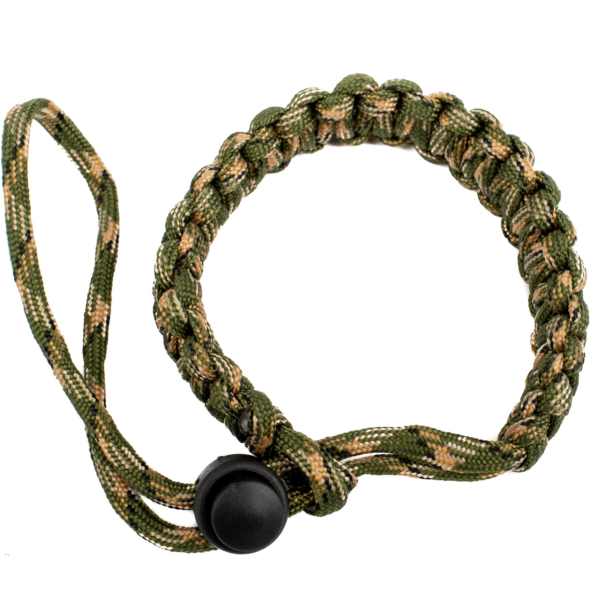 LENS-AID Kamera Handschlaufe aus Camouflage/Grün Kamera Handschlaufe, Handgelenk, Paracord fürs