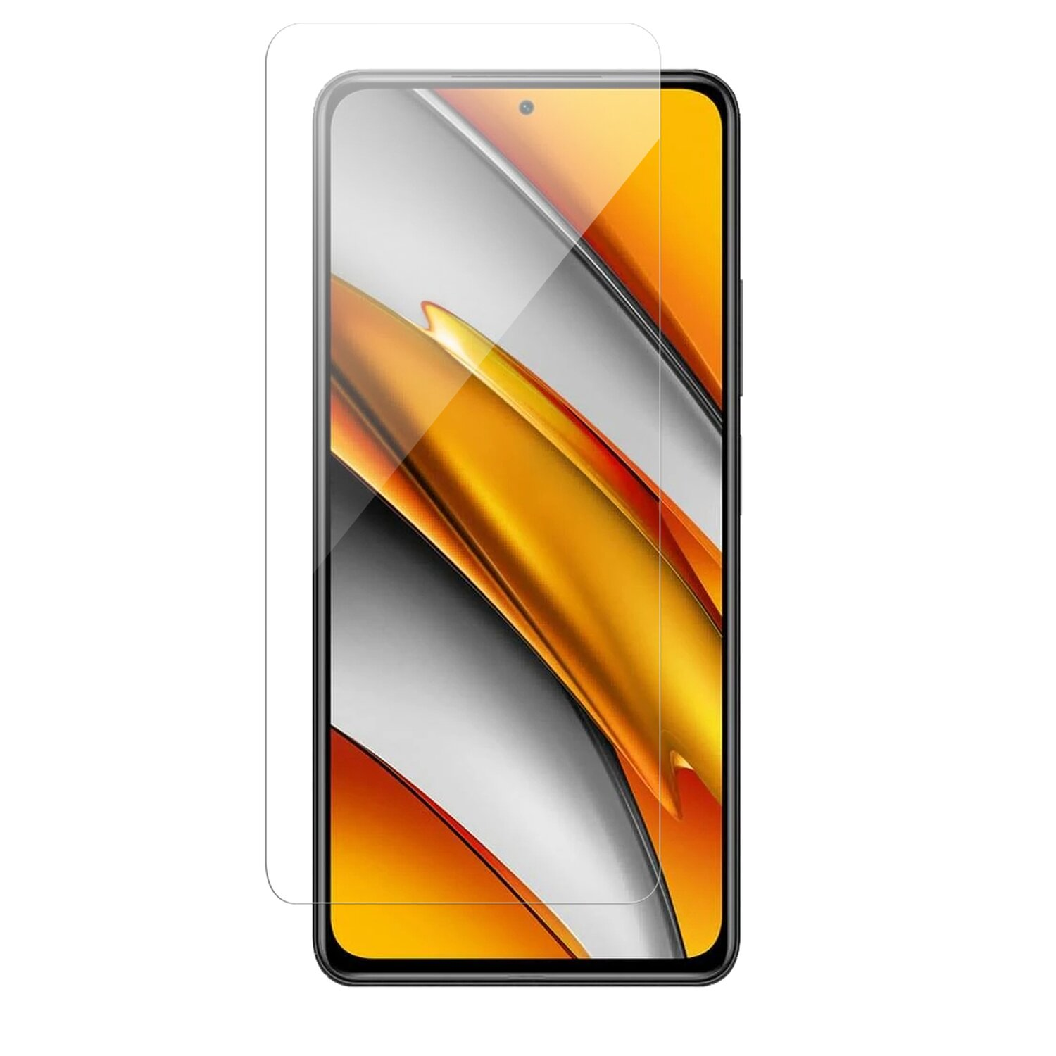 COFI cofi1453 Xiaomi 9H Displayschutzfolie Poco Glas F3) Panzerfolie Displayschutz(für mit Schutzglas Passgenau POCO kompatibel XIAOMI F3