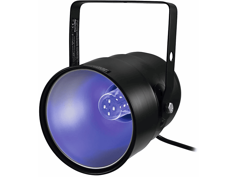 mit LED UV-Strahler Schwarz UV-Scheinwerfer, UV EUROLITE