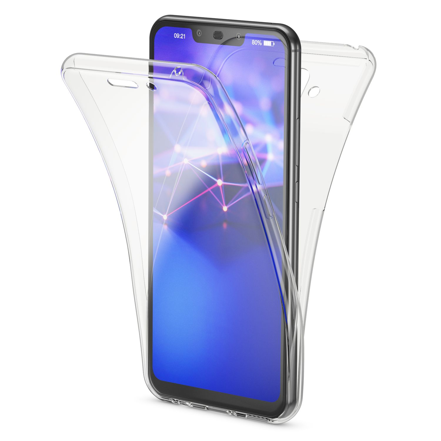 Huawei, Backcover, Lite, Mate Hülle, 20 Klare Grad Silikon Transparent NALIA 360