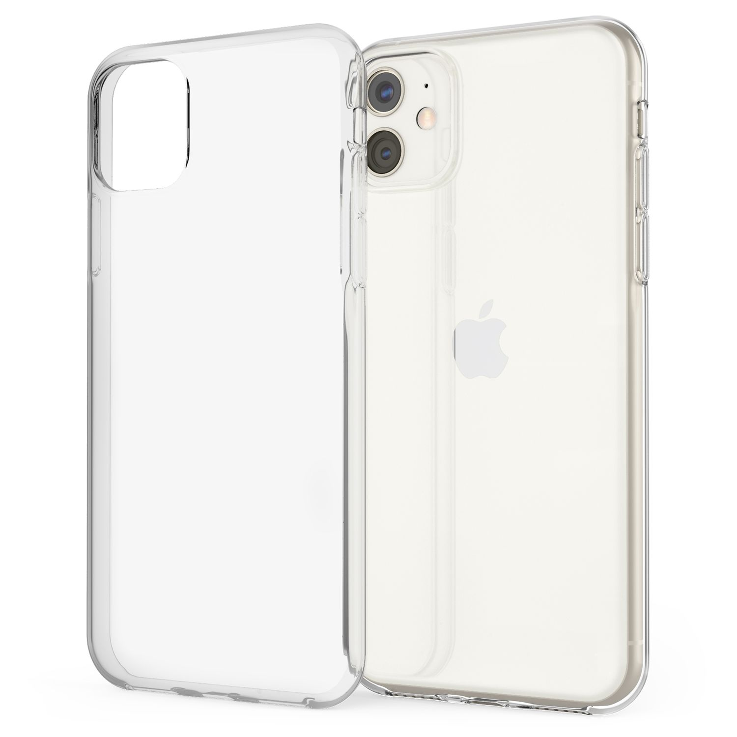 Backcover, Silikon Hülle, Transparent Klar iPhone 11, Transparente NALIA Apple,