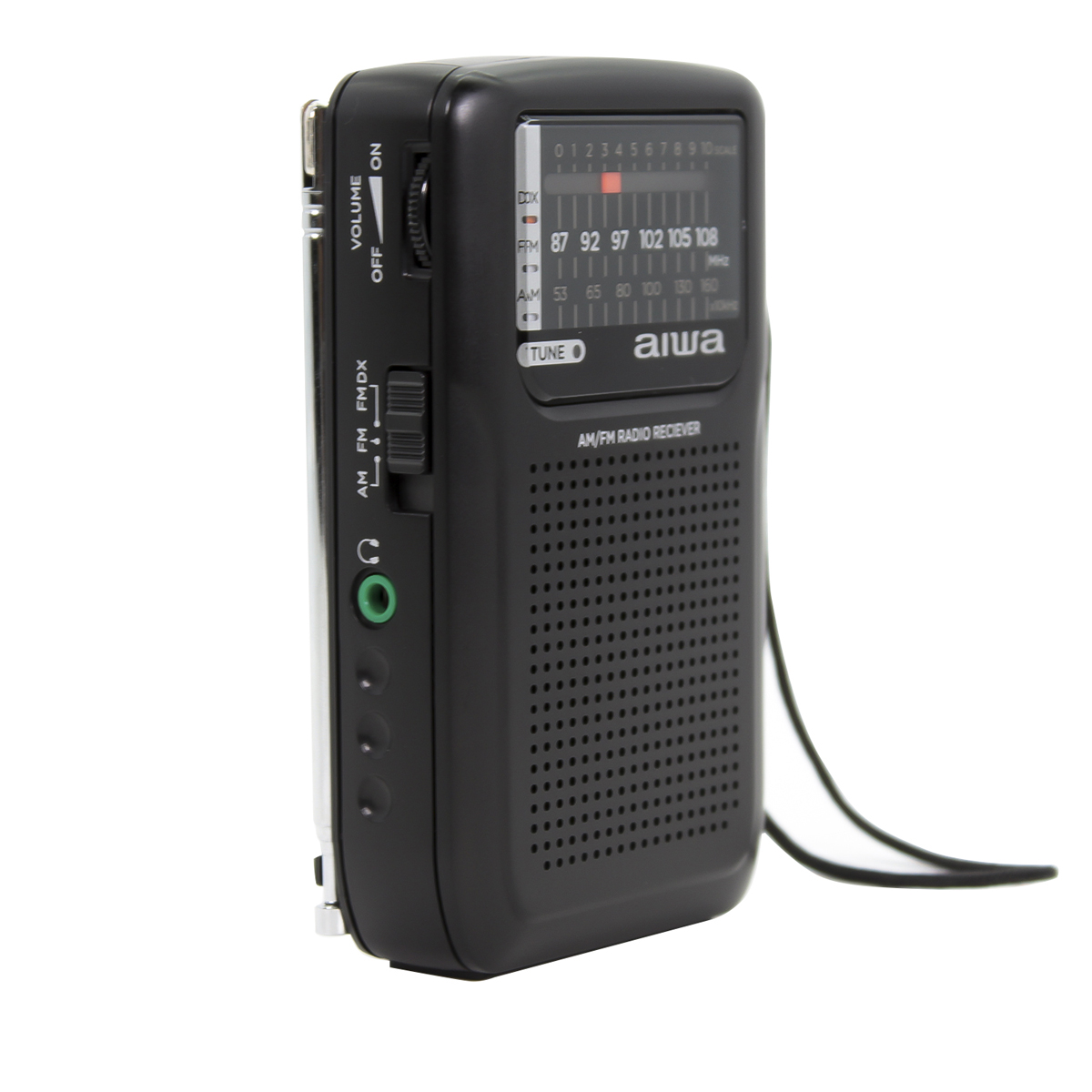 AIWA RS-33 Tragbares Radio, FM, Tuner, AM, Schwarz FM, AM