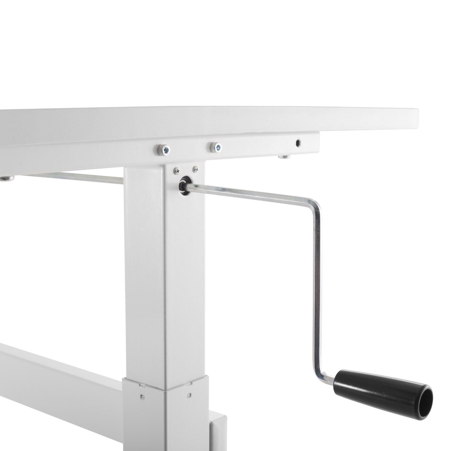 HOKO Höhenverstellbarer Bürotisch Schreibtisch mit Handkurbel