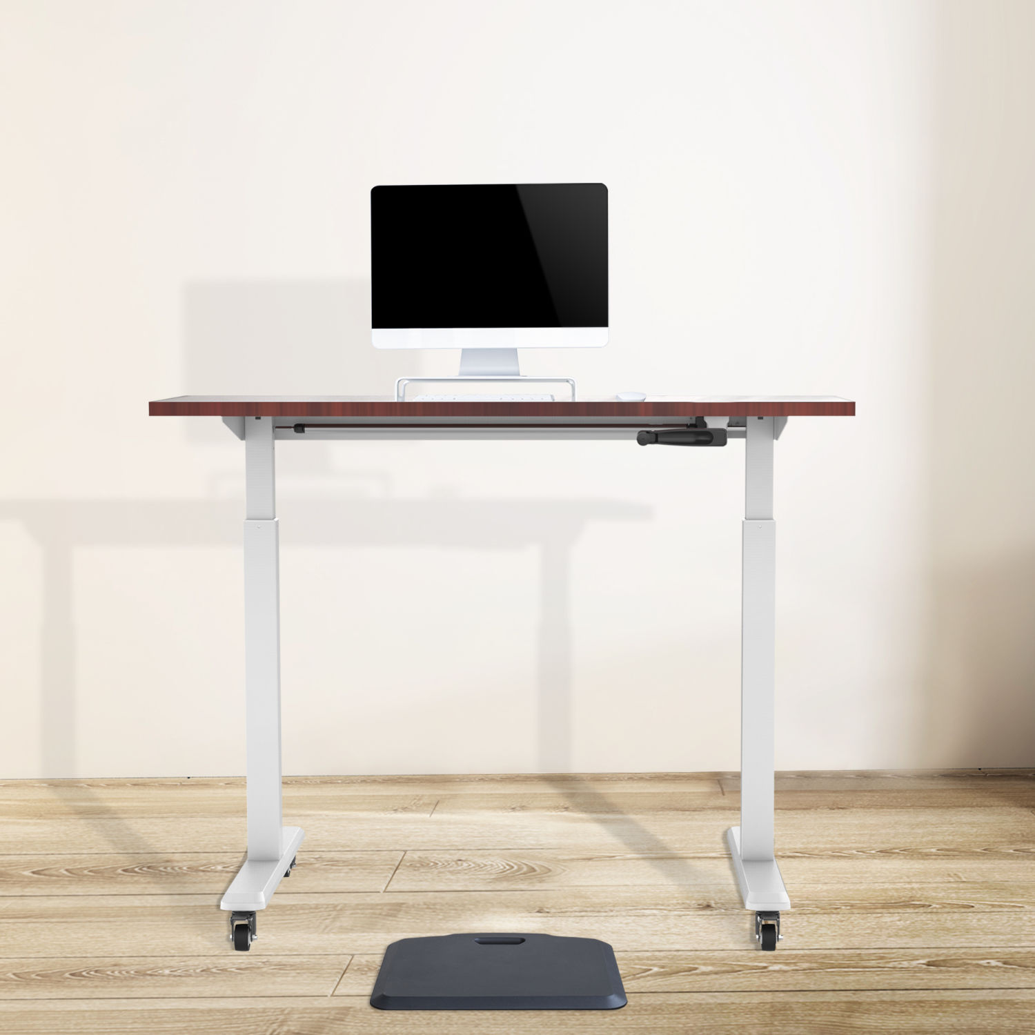 HOKO Höhenverstellbare Schreibtisch-Füße Tischgestell mit Handkurbel