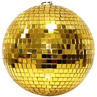 7EVEN Spiegelkugel / Discokugel Spiegelkugel, gold