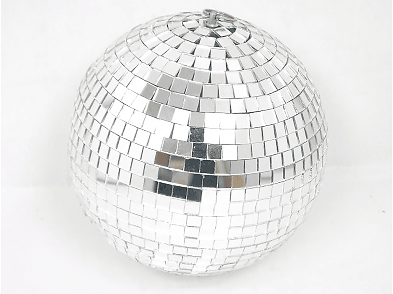 Disco-Kugel Schmuck Set – 5-teilig Mit Haarreif, Ohrringen, Halskette & Brille – Silber Glitzer-Partyoutfit