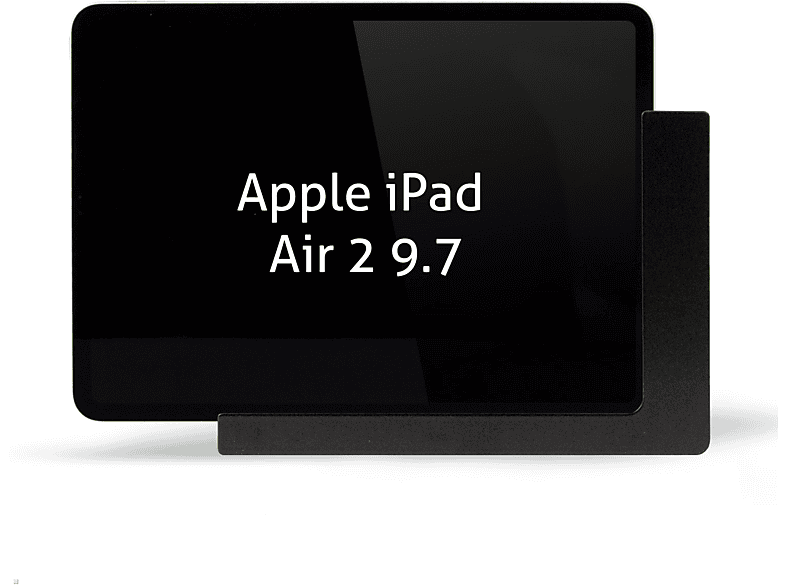 TWP TABLINES schwarz für Apple 9.7 2 Air Wandhalterung, Ladefunktion Tablet mit