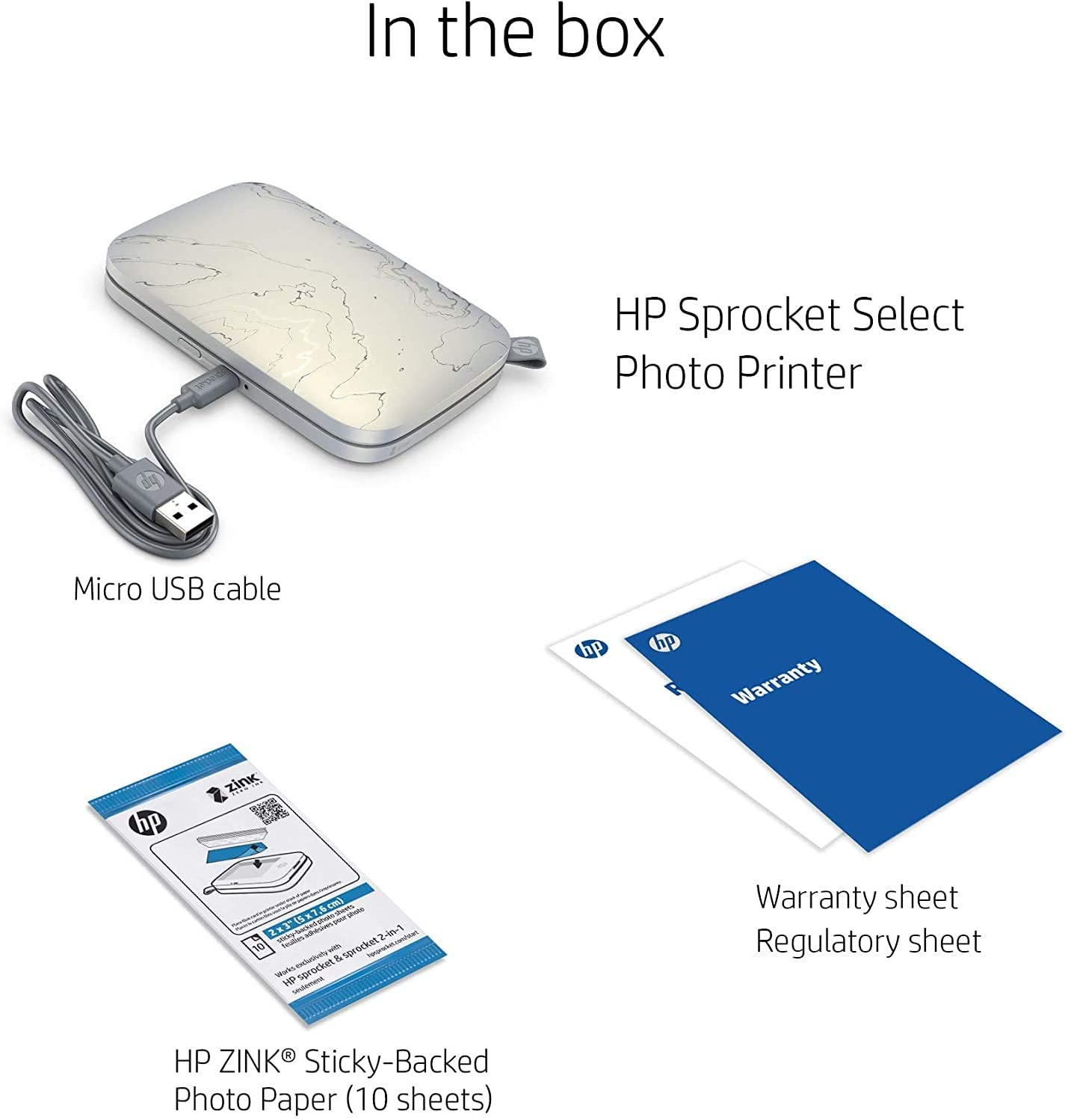 HP SPROCKET (Zero ink) ZINK Fotodrucker SELECT