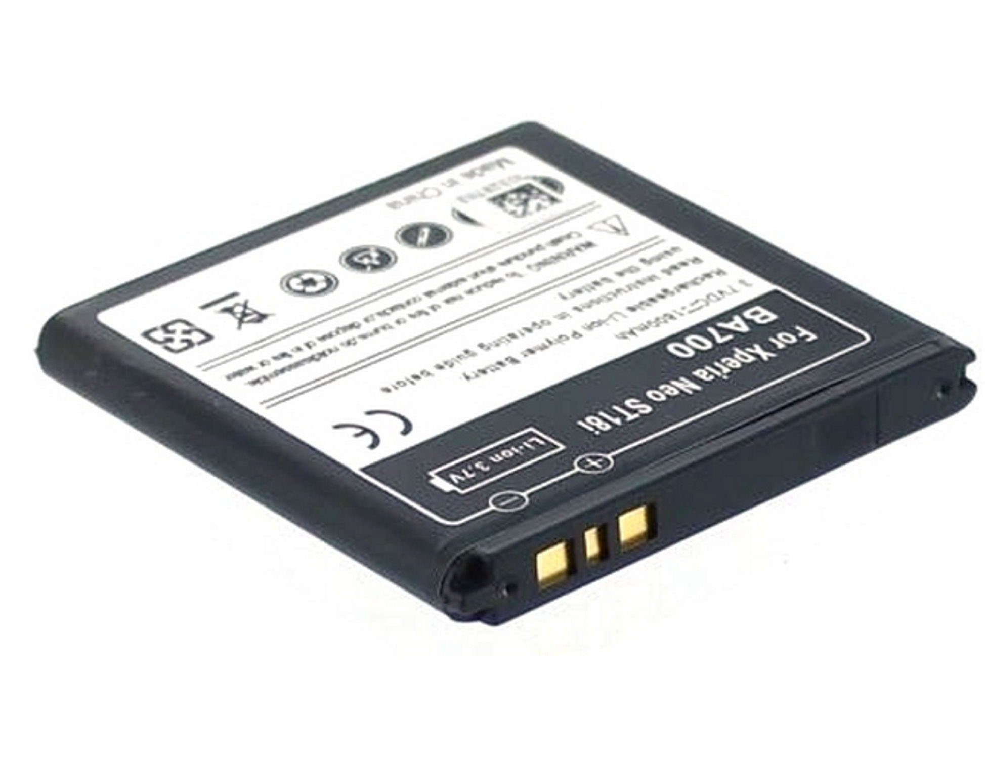 AGI Akku kompatibel mit 1000 Li-Ion mAh Sony Xperia Handy-/Smartphoneakku, 3.7 Ericsson Volt, Pro