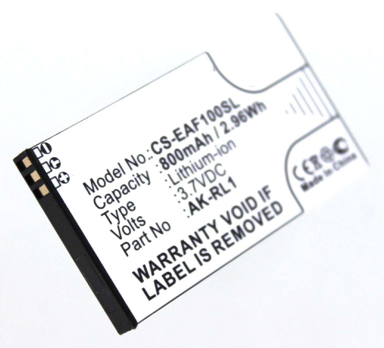3.7 Volt, VF1C mAh mit Akku kompatibel Handy-/Smartphoneakku, 800 Emporia Li-Ion AGI