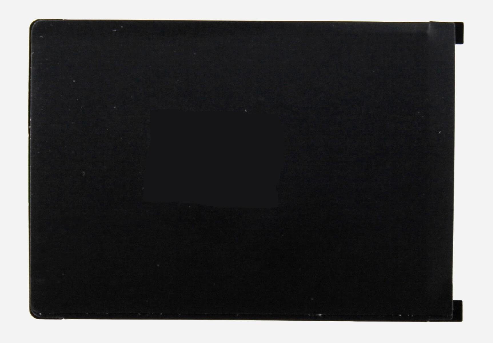 Schwarzer Kartenhalter, leer auf der Vorderseite.