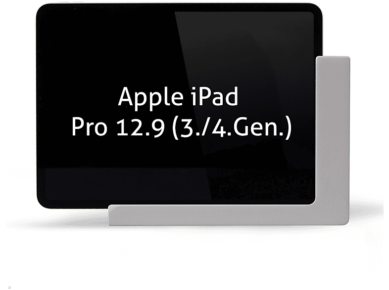 mit Tablet iPad 12.9 TWP für Pro TABLINES Ladefunktion silber Wandhalterung,