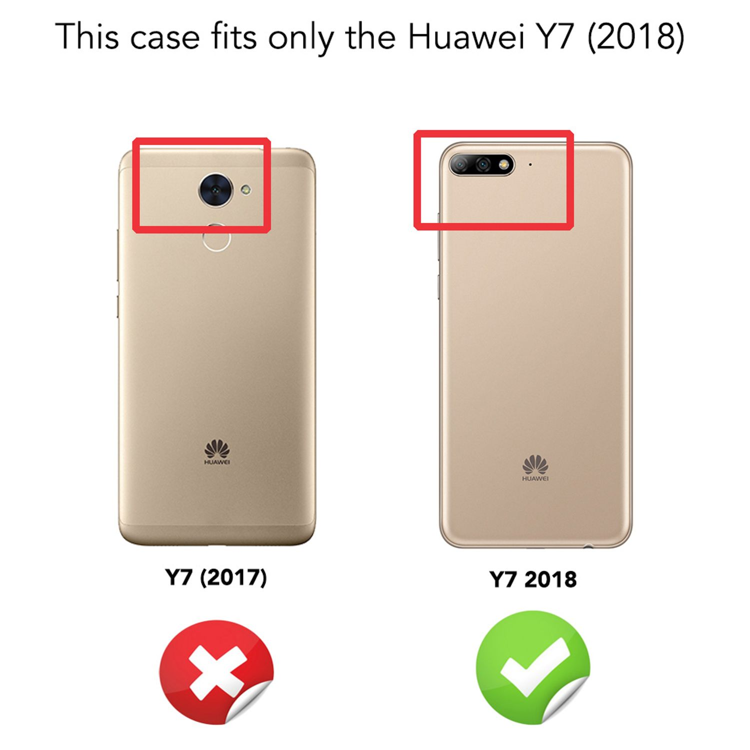 NALIA Motiv Silikon Y7 Hülle, (2018), Huawei, Backcover, Mehrfarbig