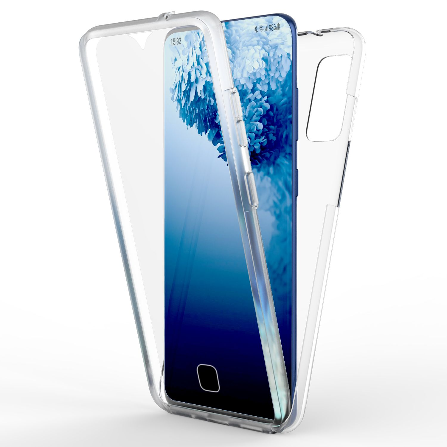 FE, Galaxy NALIA S20 Klare Hülle, 360 Grad Backcover, Samsung, Transparent