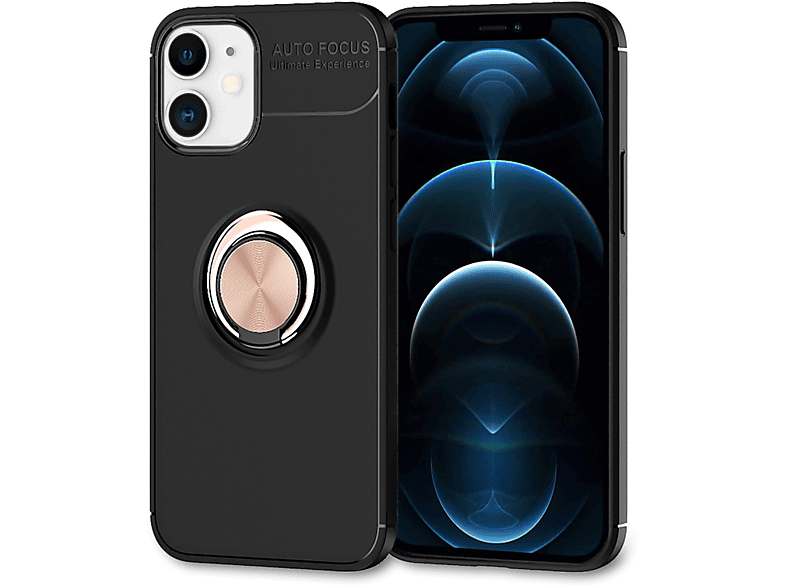 NALIA Matte Ring Silikon Hülle, Backcover, Apple, iPhone 12 iPhone 12 Pro, Nicht verfügbar