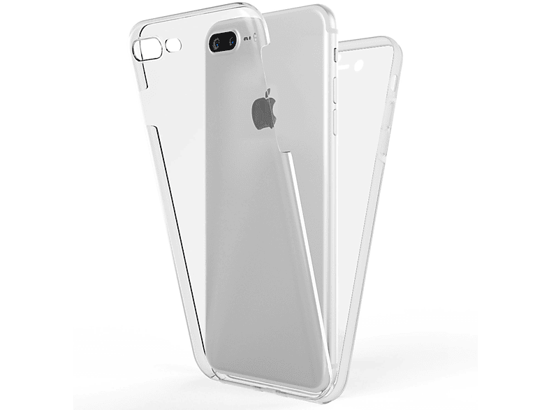 NALIA Klare 7 360 Grad Plus, Transparent iPhone 8 iPhone Hülle, Apple, Plus Backcover