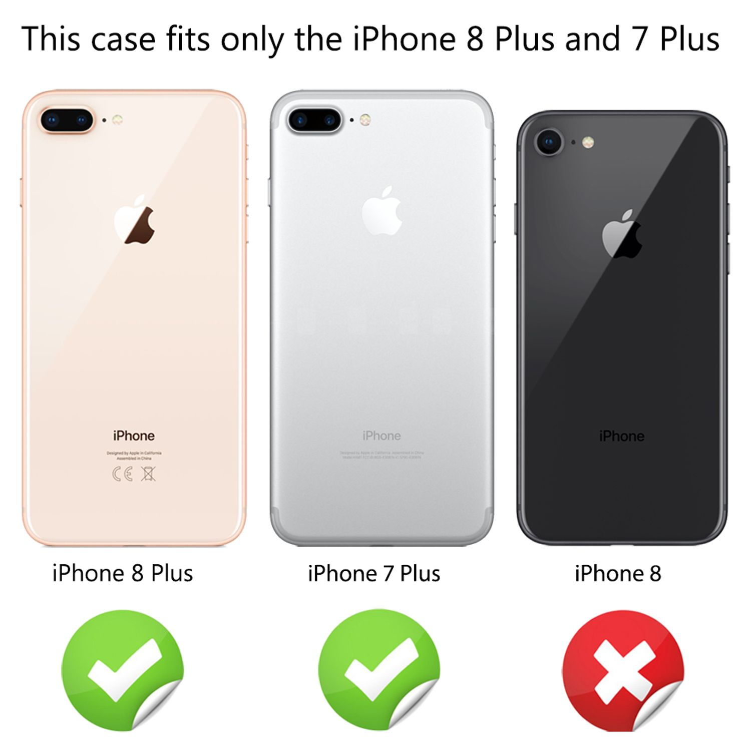 iPhone Klare Plus, Plus iPhone Grad 8 7 Hülle, 360 NALIA Backcover, Transparent Apple,