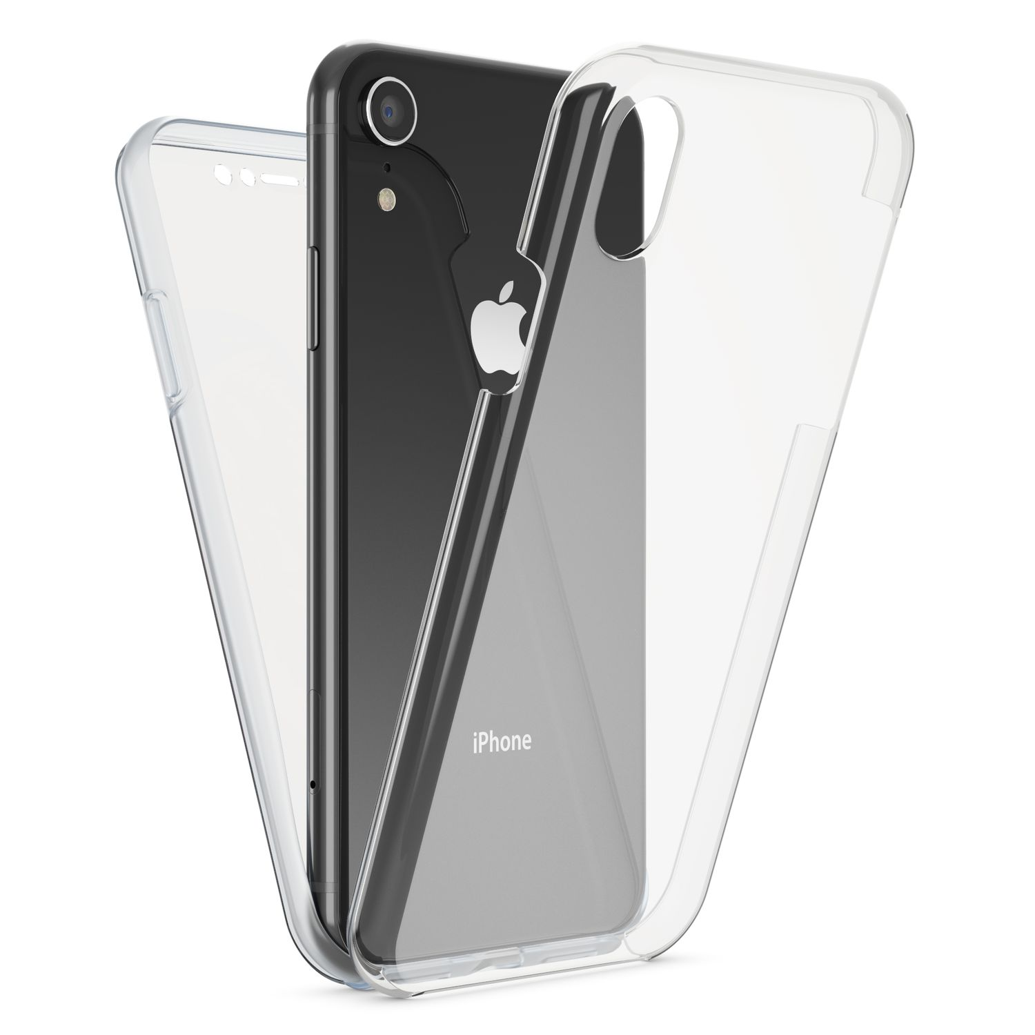 Hülle, Grad iPhone 360 Klare Transparent XR, NALIA Backcover, Apple,
